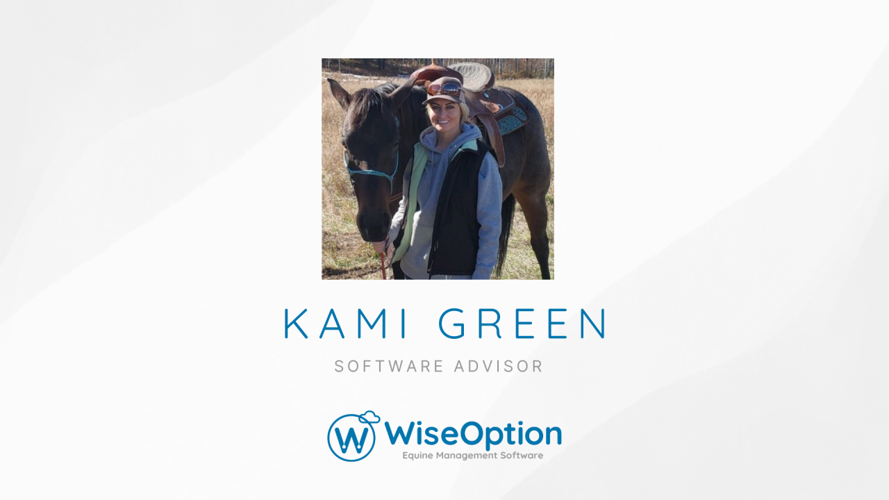 Meet Kami: Wise Option&rsquo;s Newest Software Advisor with 15 Years of Equine Experience